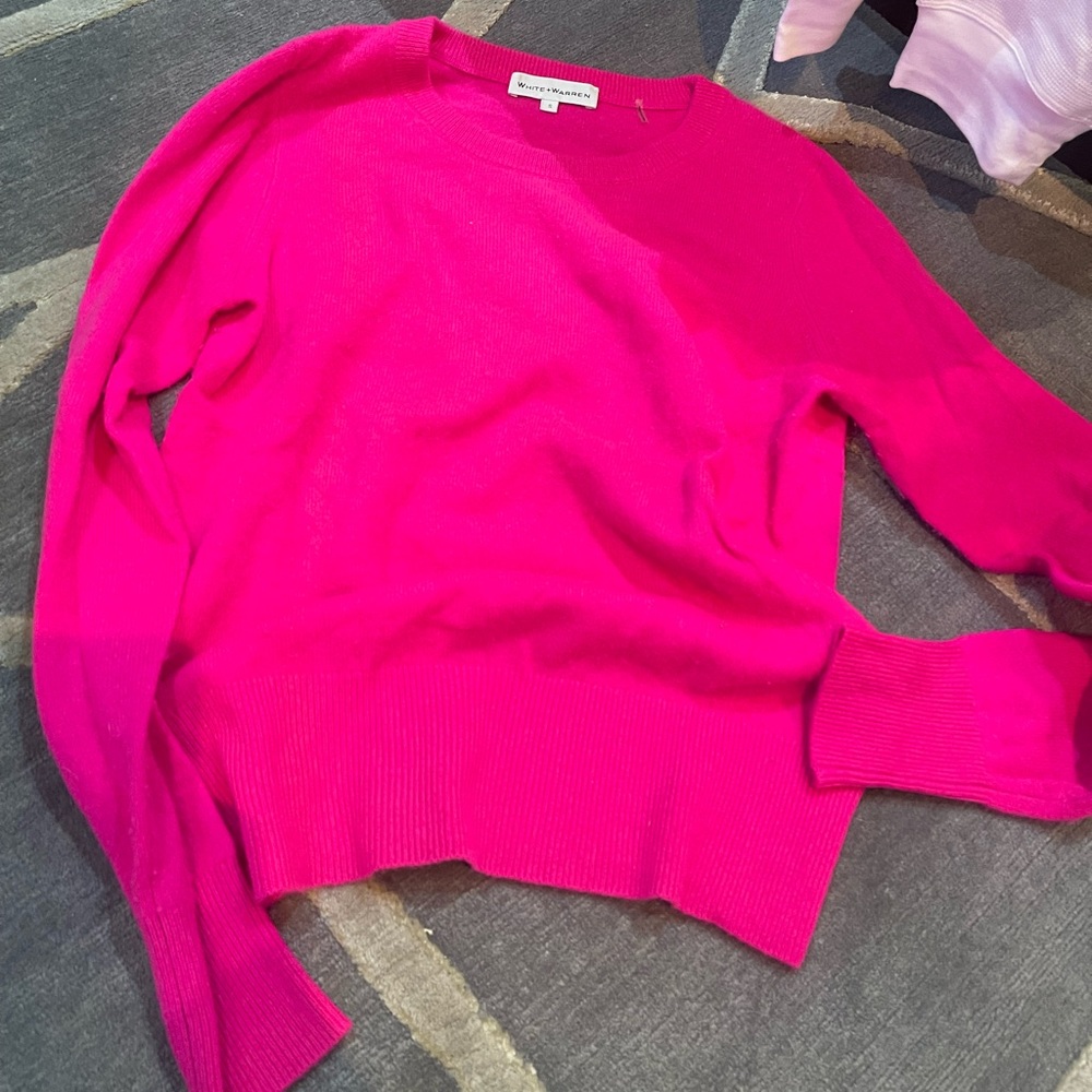 White and Warren cashmere sweater